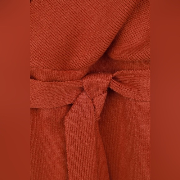 LULU’S Modena Rust Brown Dolman Sleeve Bodycon Sweater Dress - Picture 4 of 4